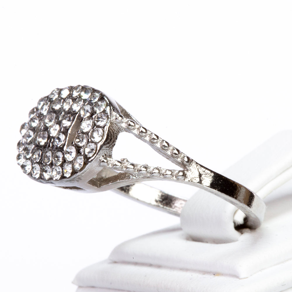 Ceas din Aliaj Placat cu Aur cu Cristal Alb Emporia®