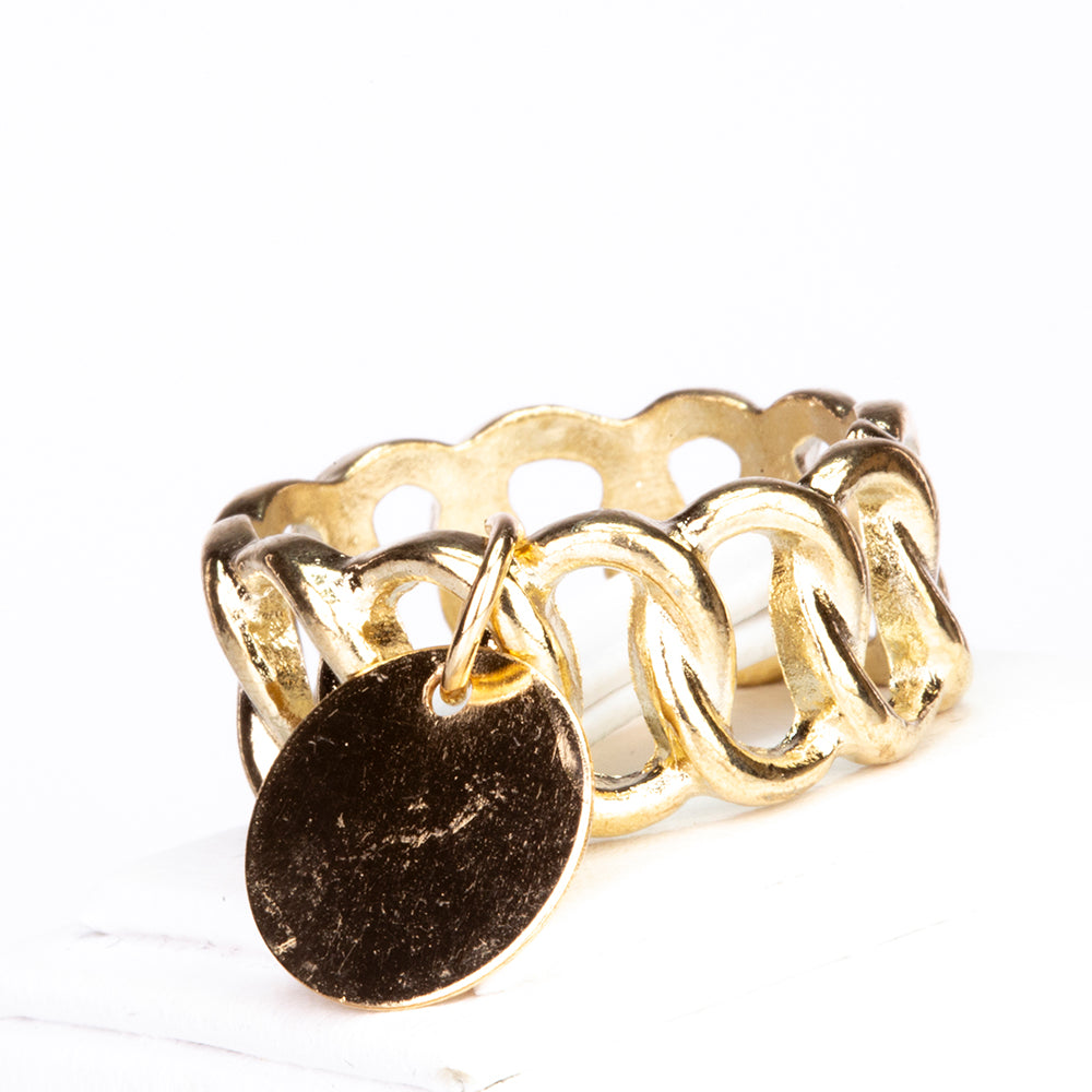 Ceas din Aliaj Placat cu Aur cu Cristal Alb Emporia®