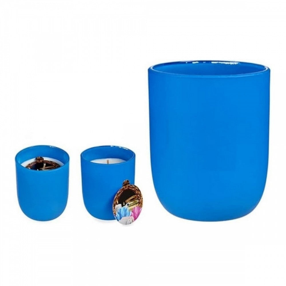 Lumânare parfumată "Ritual de relaxare", albastră (7 x 8 x 7 cm)