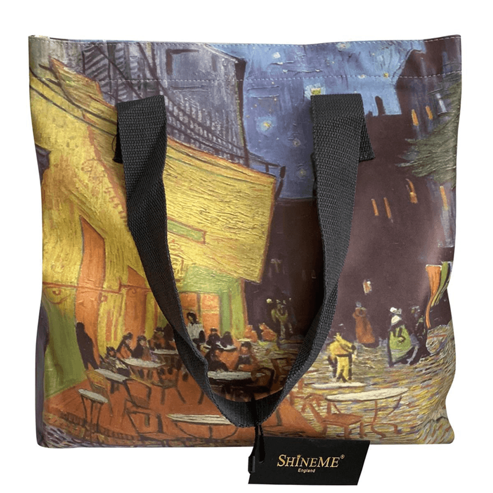 Geantă de Cumpărături, Van Gogh – Terrace At Night Patterned - Bijuterii TV