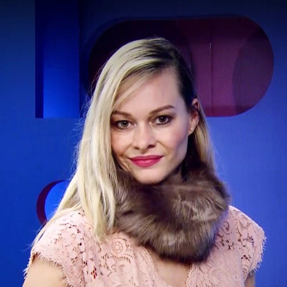 Eșarfă Bicoloră din Blană Sintetică, 22 cm x 40 cm, Maro - Bijuterii TV