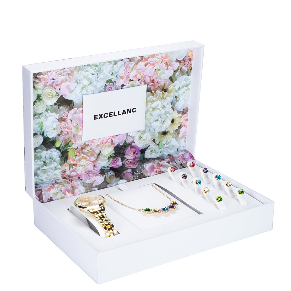 Set din Aliaj cu Cristal Multicolor Emporia®