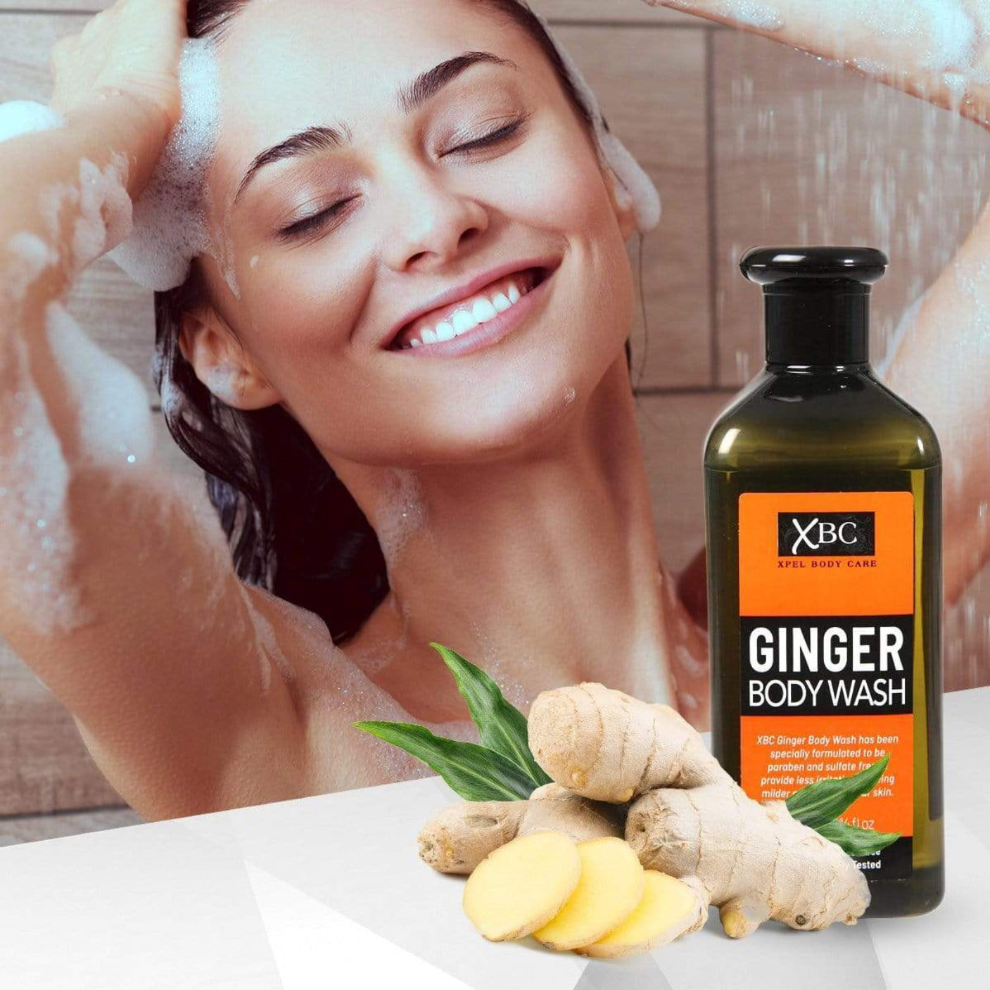 Gel de duș răcoritor cu ghimbir, pentru corp și păr, 400 ml