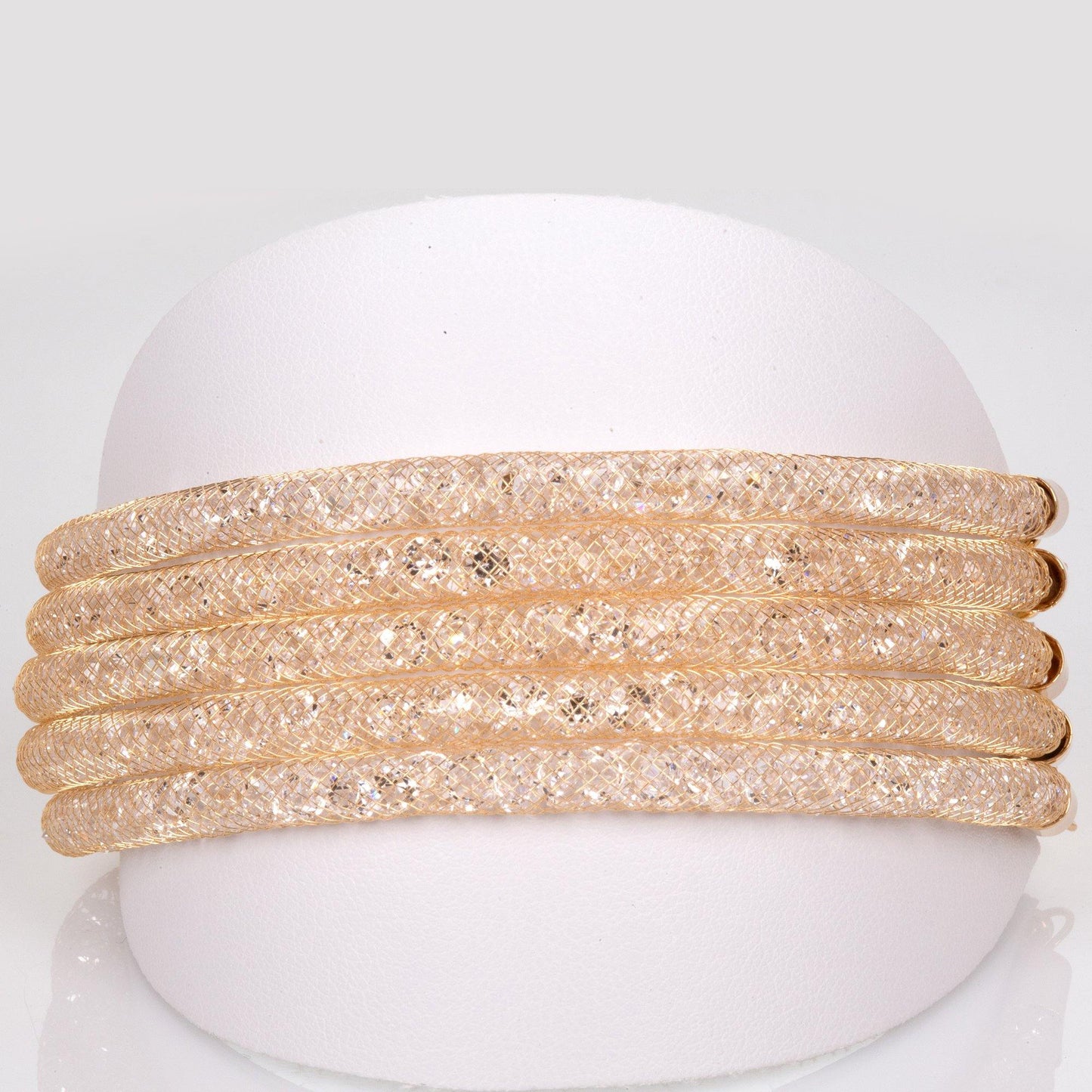 Set din Aliaj Placat cu Aur cu Cristal Alb Emporia® - Bijuterii TV