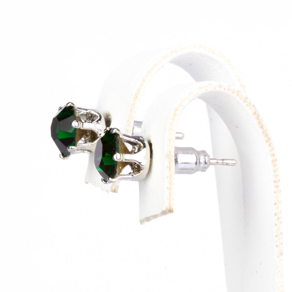 Set din Aliaj Placat cu Aur cu Cristal Roșu Emporia® și Cristal Verde Emporia® ( Cercei )