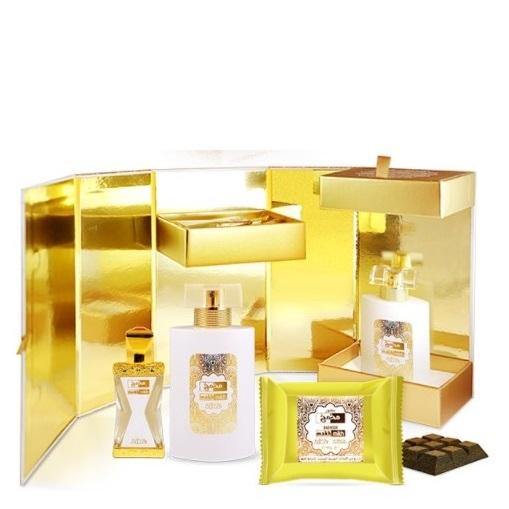 50 ml Eau de Parfum + 20 ml Ulei de parfum + 40 g Bakhoor Makh Mikh SET CADOU -cu Arome Floral Orientale pentru Femei și Bărbați - Bijuterii TV