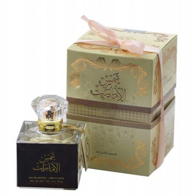 100 ml Eau de Perfume Shams Al Emarat cu Arome Fructate de Lemn de Santal și Mosc pentru Femei - Bijuterii TV