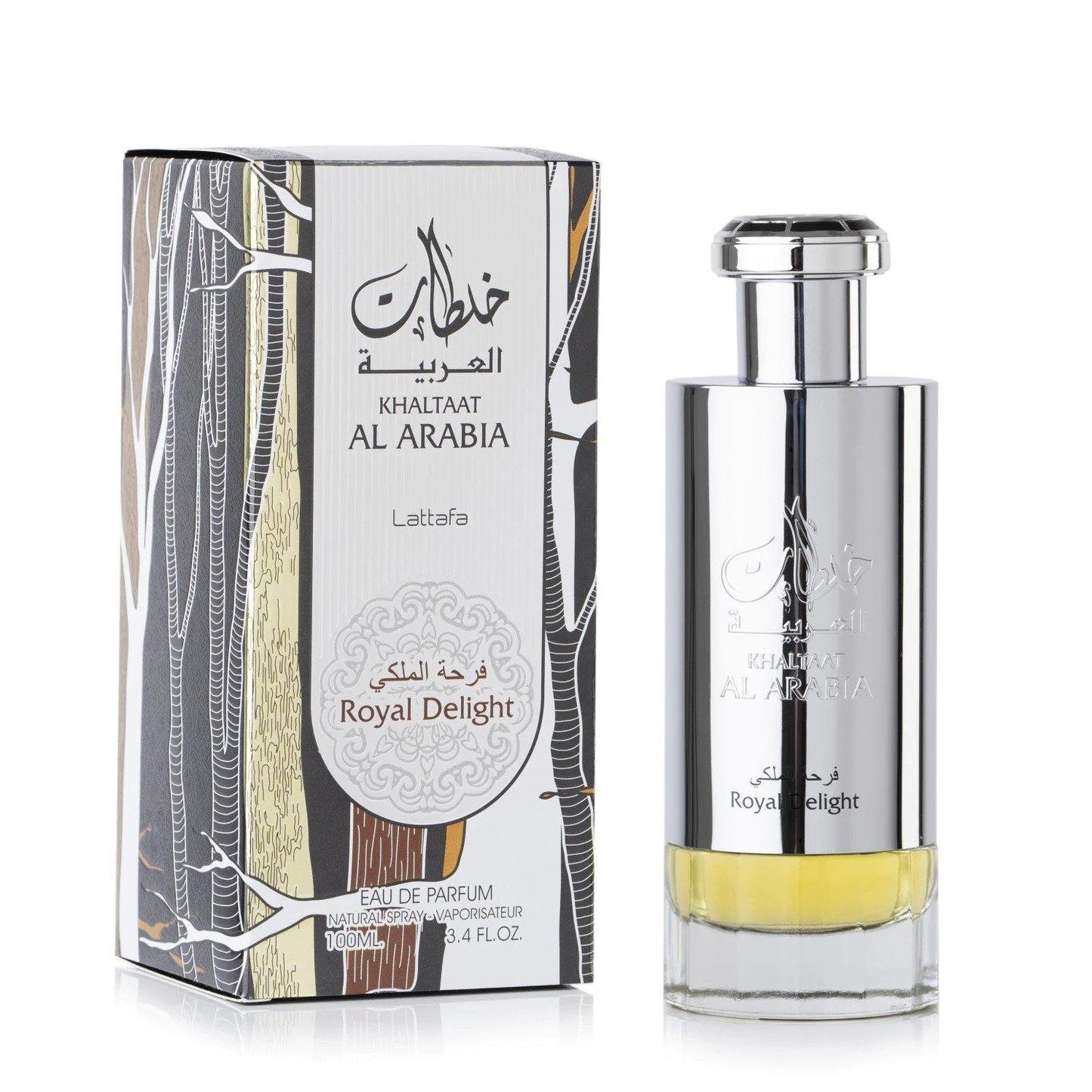 100 ml Eau de Perfume Khalaat Arbia Silver cu Arome Lemnos-Fructate pentru Femei - Bijuterii TV