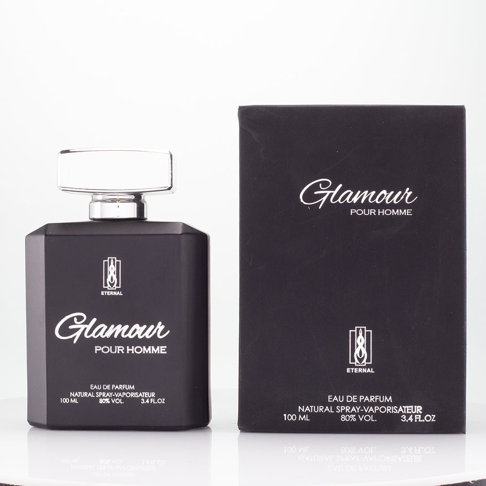 100 ml EDP GLAMOUR BLACK cu Arome Fresh pentru Bărbați