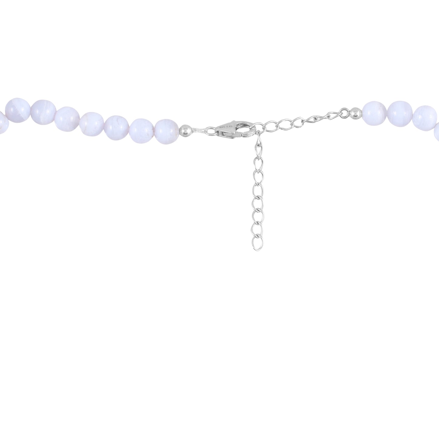 Colier din Argint 925 ( 1.25 grame ) cu Agat Albastru 120.08 Carate