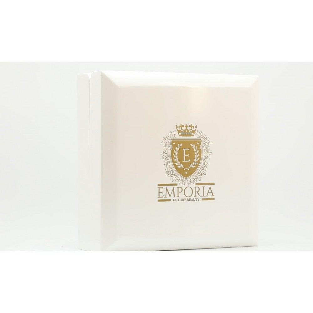 Cutie de Bijuterii din Lemn Alb cu Piele Ecologică pentru 20 de Inele - Bijuterii TV