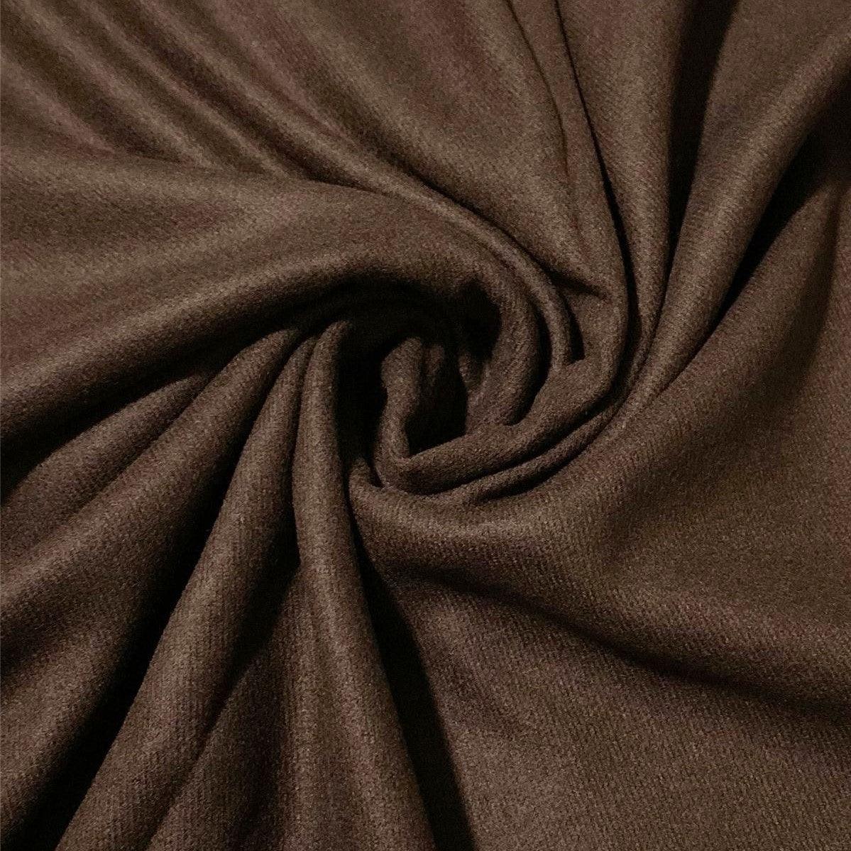 Eșarfă-Șal 100% Cașmir Pashmina Autentic, 70 cm x 170 cm, Maro Închis Mahon - Bijuterii TV