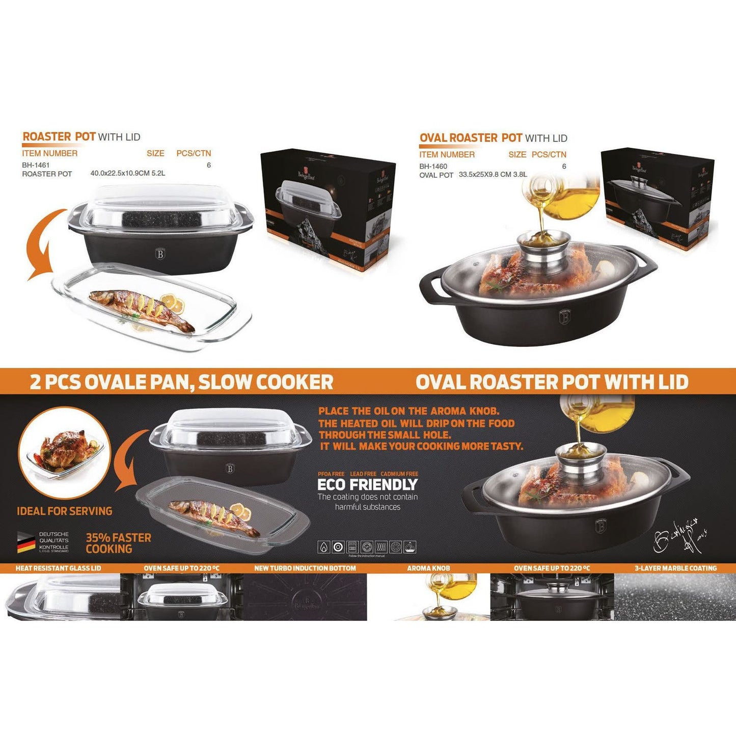 Vas Termorezistent Berlinger Haus, Granit Diamond Line