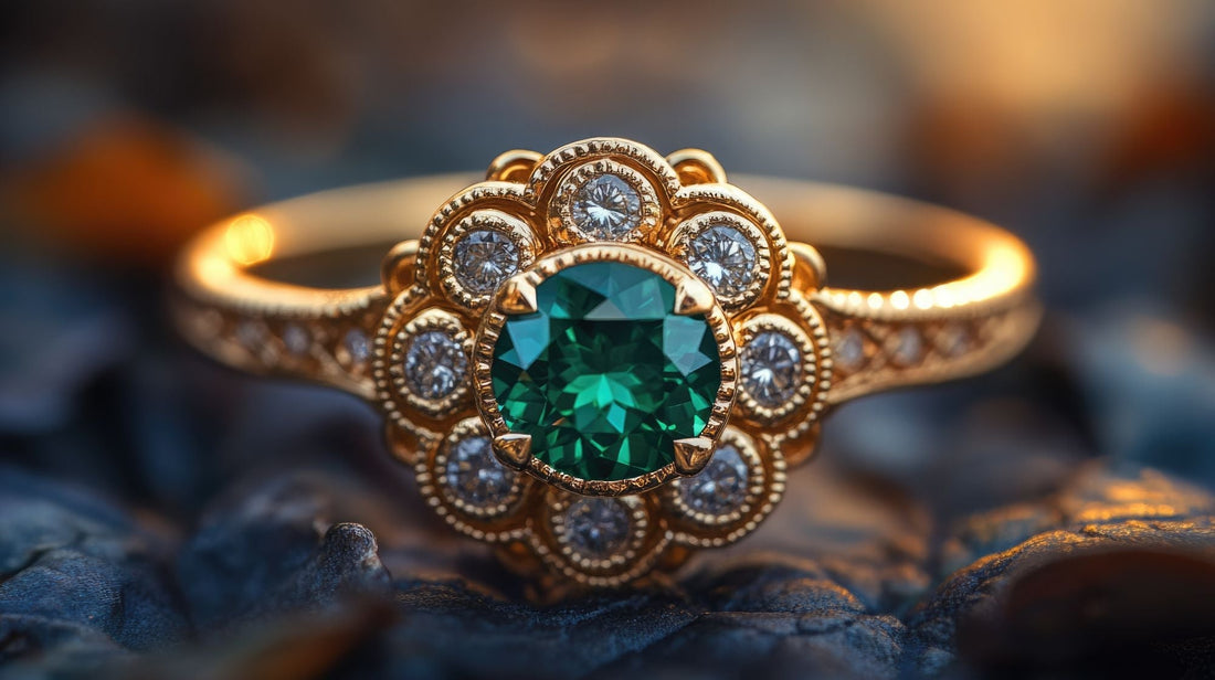 Eleganță de vară: Cum să porți inele de argint și aur împodobite cu smarald?