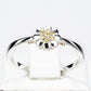 Inel din Argint 925 ( 2.15 grame ) cu Diamant Galben 0.06 Carate