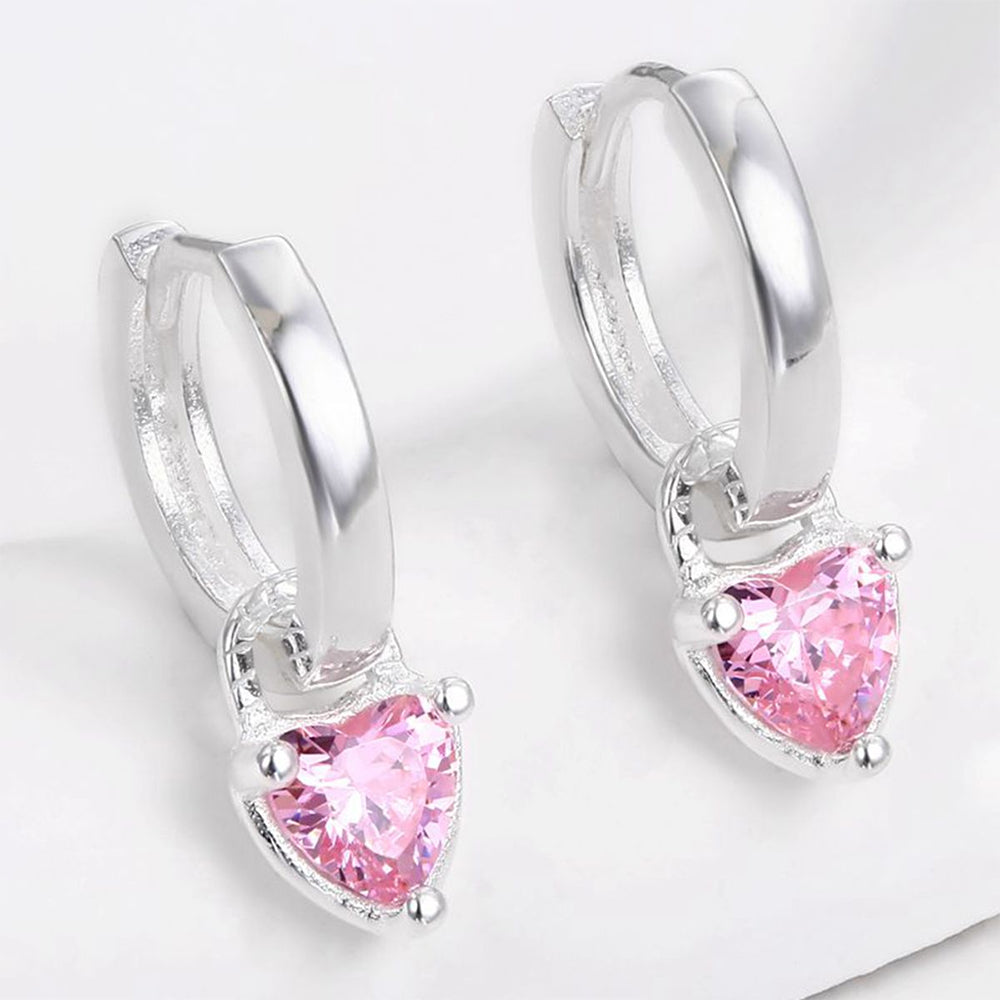 Cercei din Aliaj Placat cu Aur ( 10 grame ) cu Cristal Roșu Emporia® 1 