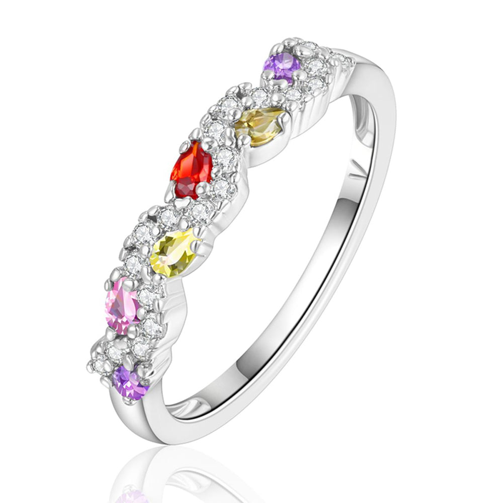 Inel din Aliaj Placat cu Aur ( 10 grame ) cu Cristal Roșu Emporia® 1 