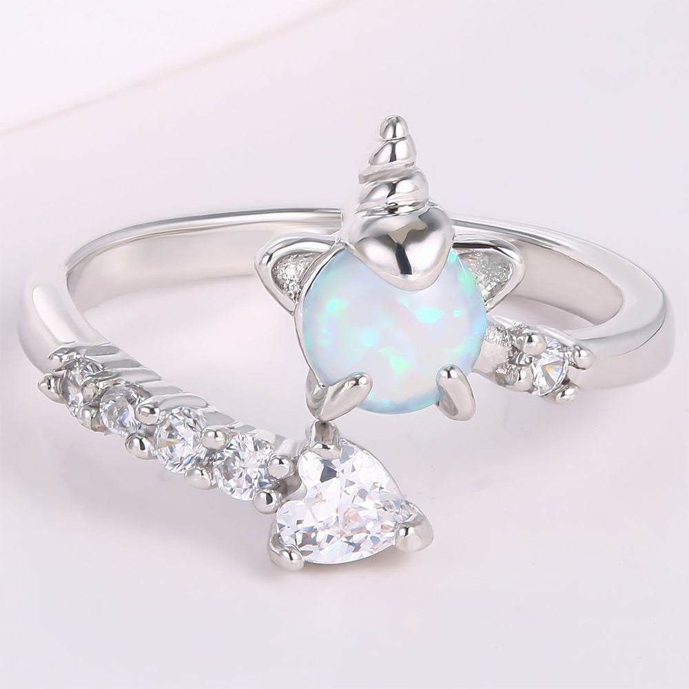 Inel din Aliaj Placat cu Aur ( 10 grame ) cu Cristal Alb Emporia® 1 