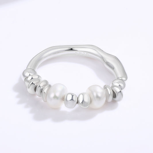 Inel din Aliaj Placat cu Aur ( 10 grame ) cu Cristal Alb Emporia®