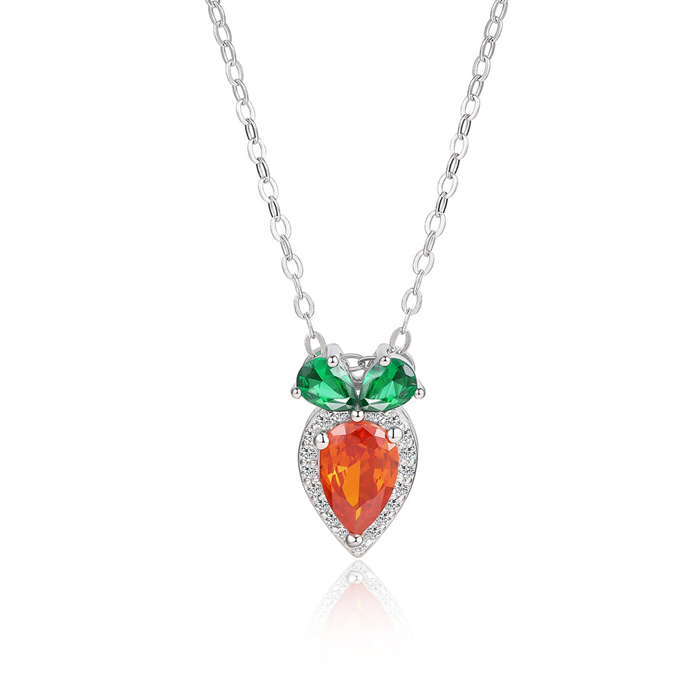 Colier din Aliaj Placat cu Aur ( 10 grame ) cu Cristal Verde Emporia® și Cristal Roșu Emporia® 1 