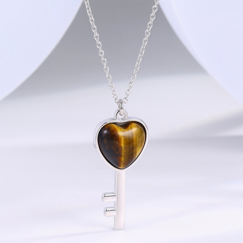 Colier din Aliaj Placat cu Aur ( 10 grame ) cu Cristal Maro Emporia®