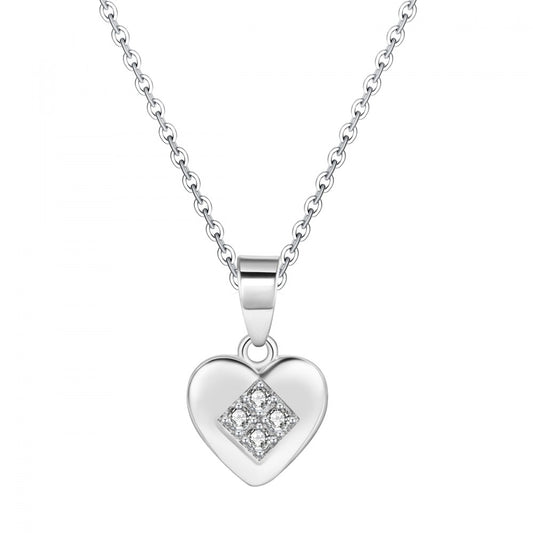 Colier din Aliaj Placat cu Aur cu Cristal Alb Emporia®