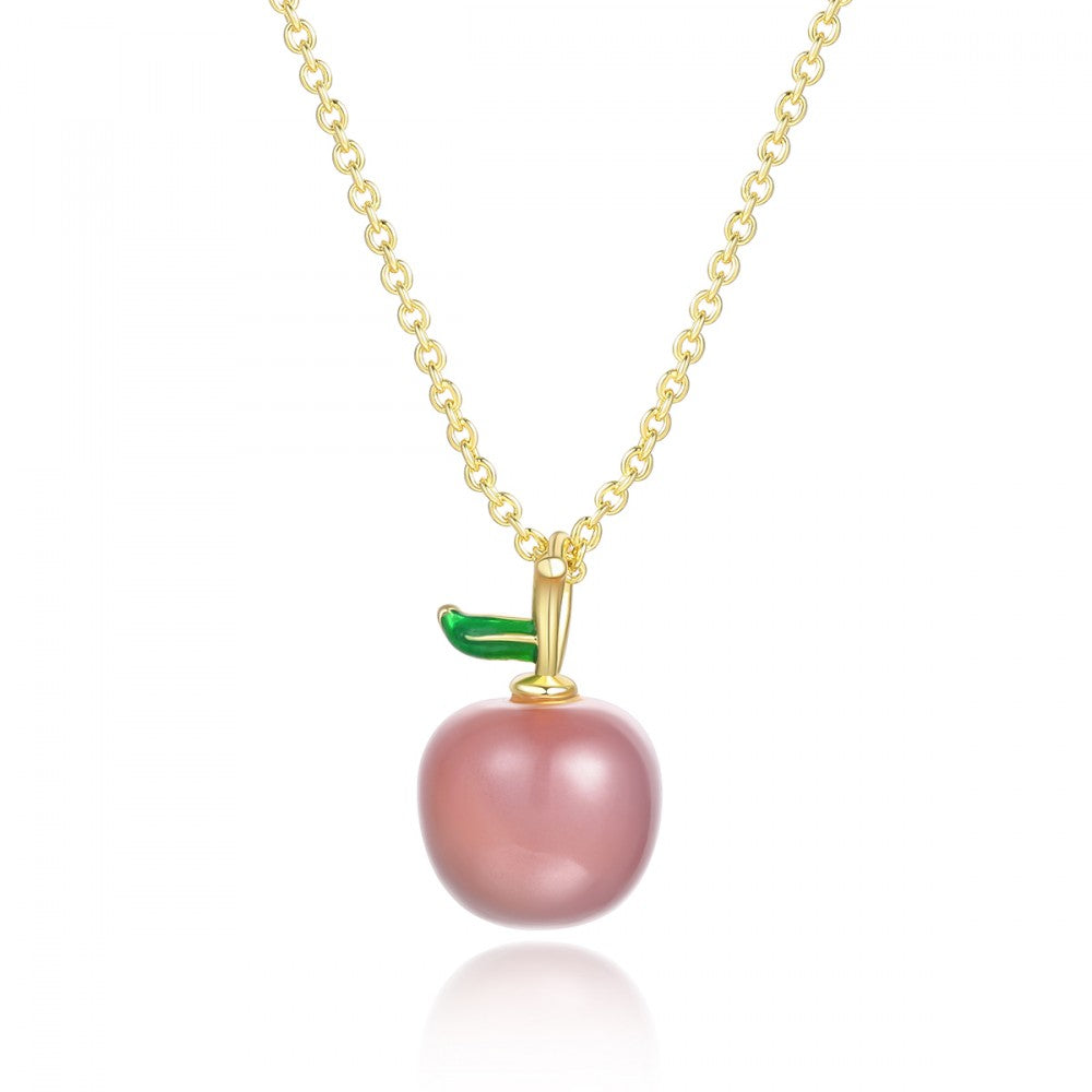 Colier din Aliaj Placat cu Aur cu Cristal Roz Emporia® 1 