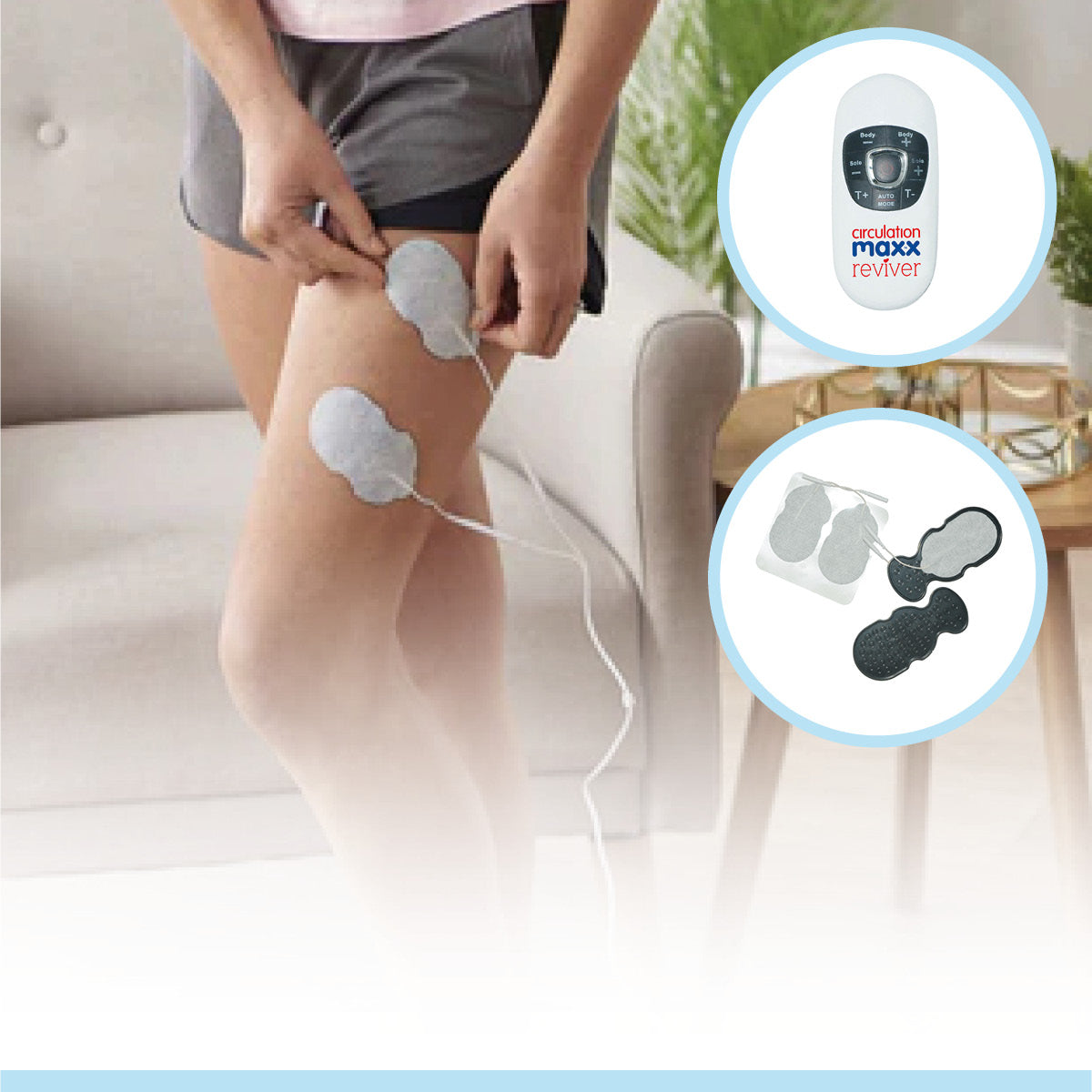 Stimulator electric pentru picioare și corp Circulation Maxx Reviver 8 