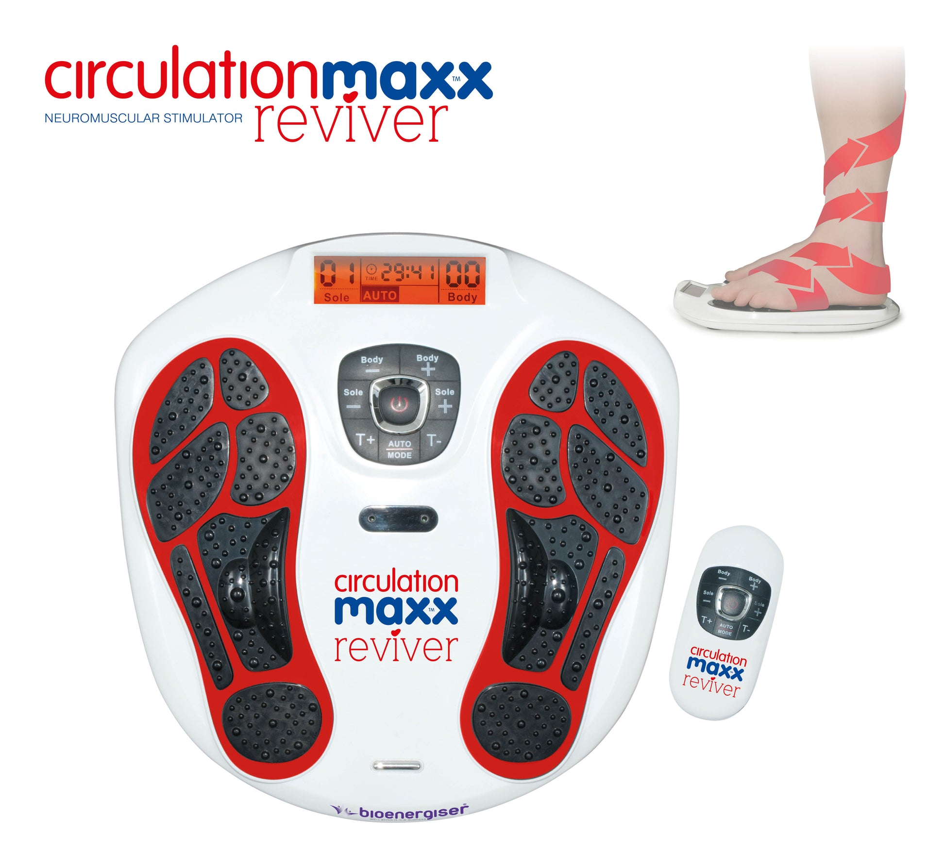 Stimulator electric pentru picioare și corp Circulation Maxx Reviver 2 