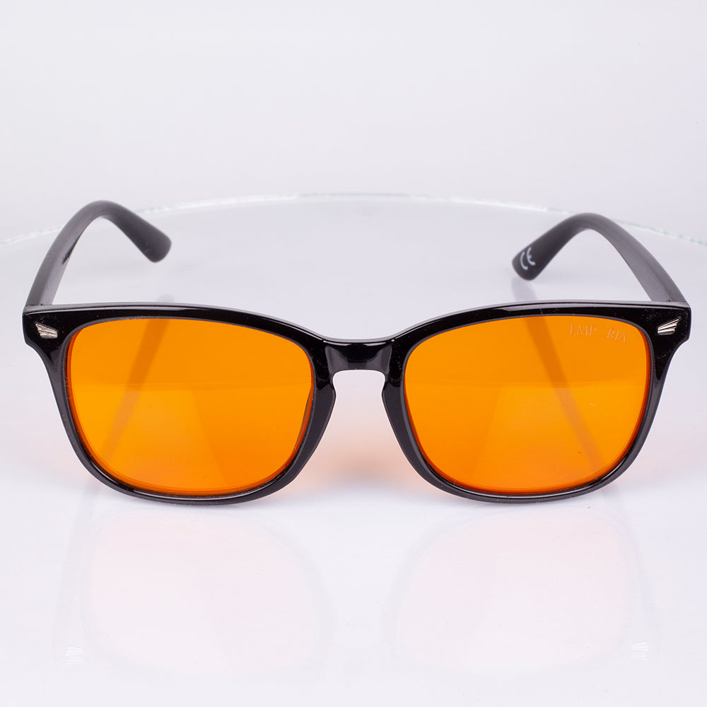 EMPORIA bluelight blocking glasses, orange lens, black frame