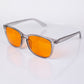 EMPORIA bluelight blocking glasses, orange lens, transparent frame