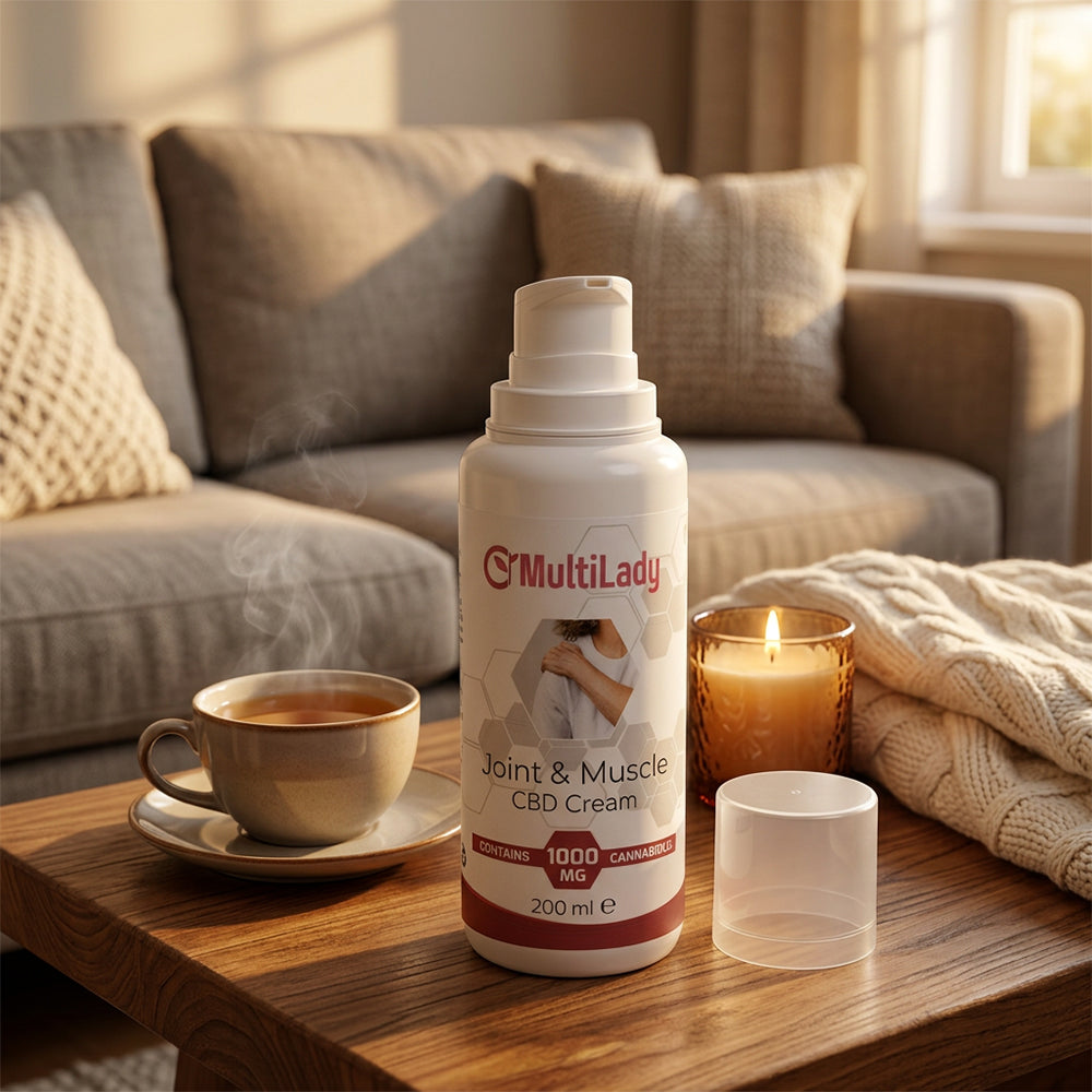 Cremă pentru Articulații și Mușchi MultiLady CBD 1000 mg – 200 ml