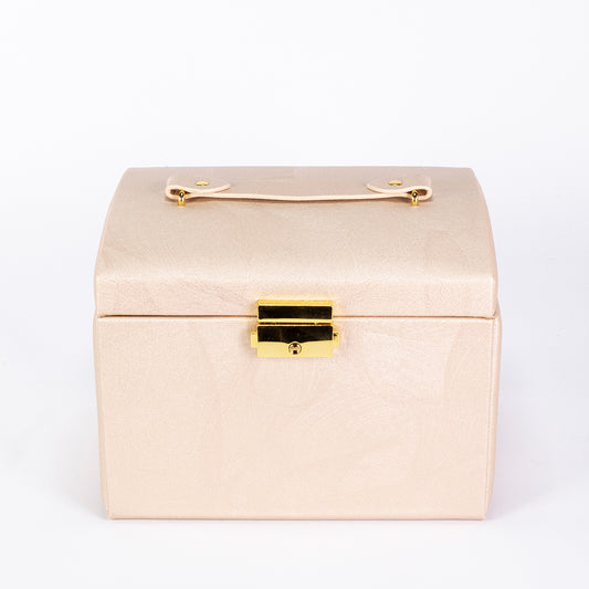 Cutie de bijuterii cu oglindă, albă