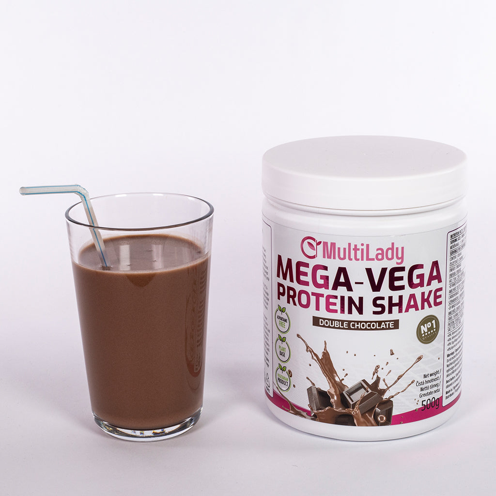 Shake proteic ML Mega Vega, ciocolată dublă 2 