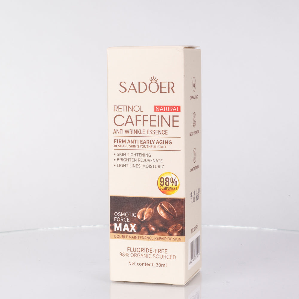Ser facial antirid cu retinol și cafeină SADOER