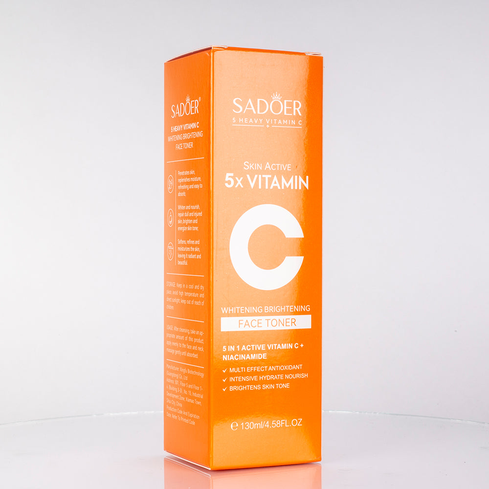 SADOER – 5 tipuri de loțiuni tonice pentru față cu vitamina C, cu efect hidratant și uniformizant 3 