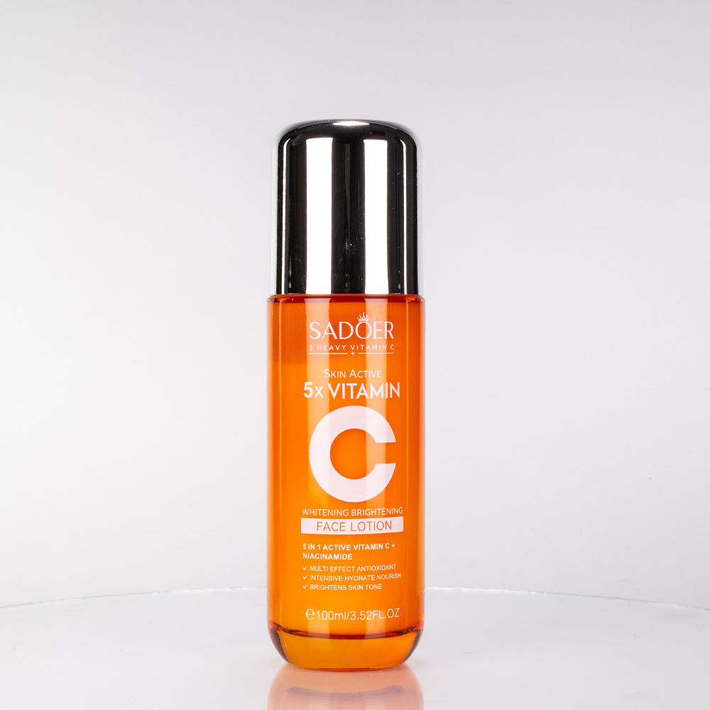 Lapte facial hidratant și fermizant cu 5 tipuri de Vitamina C SADOER