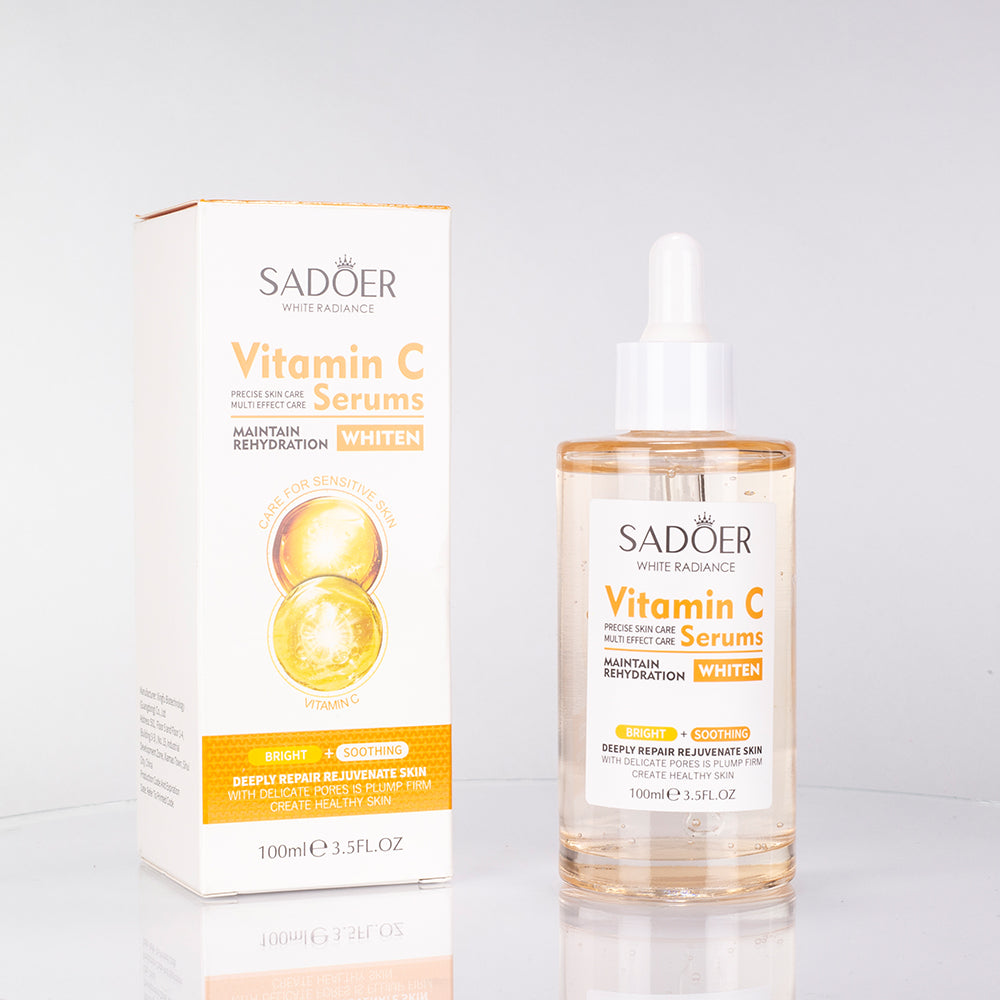 Ser facial hidratant și pentru uniformizarea nuanței tenului cu Vitamina C SADOER 1 
