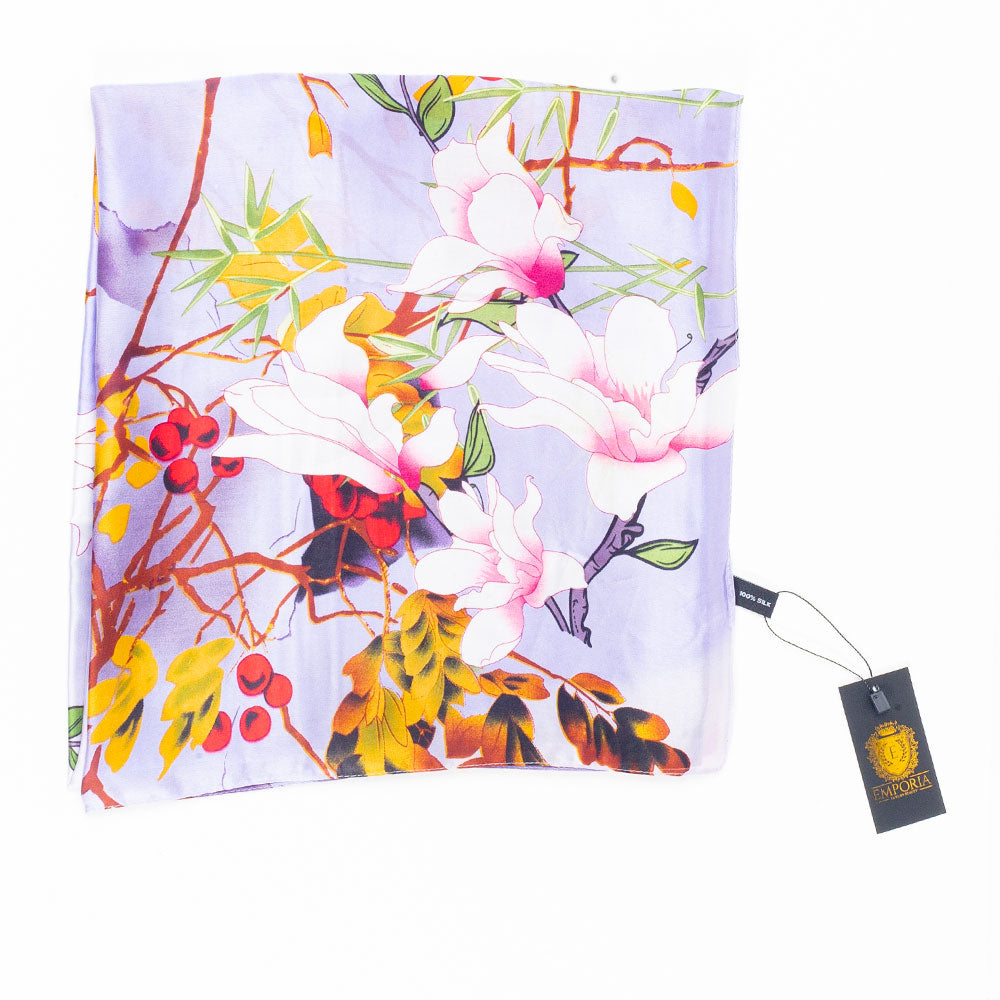 Eșarfă „Răsplata Edenului”, 85 x 180 cm, violet, 100% mătase vegană 1 