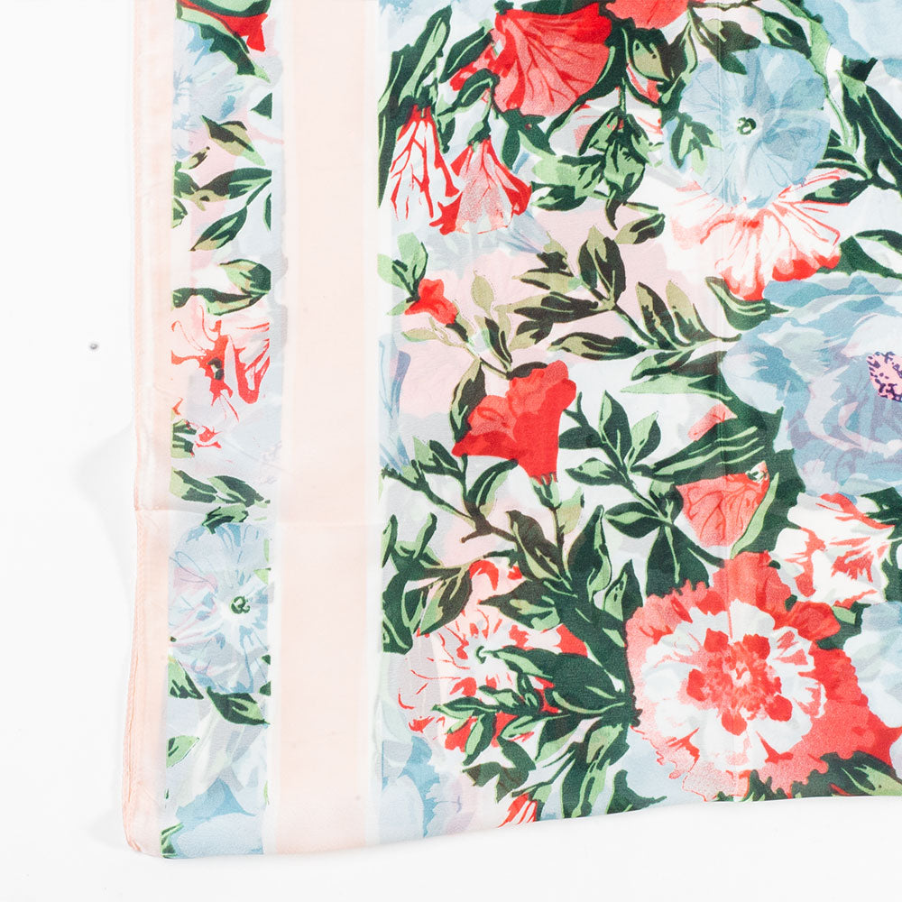 Eșarfă „Briza Orhideelor”, 85 x 180 cm, albă, 100% mătase vegană 3 