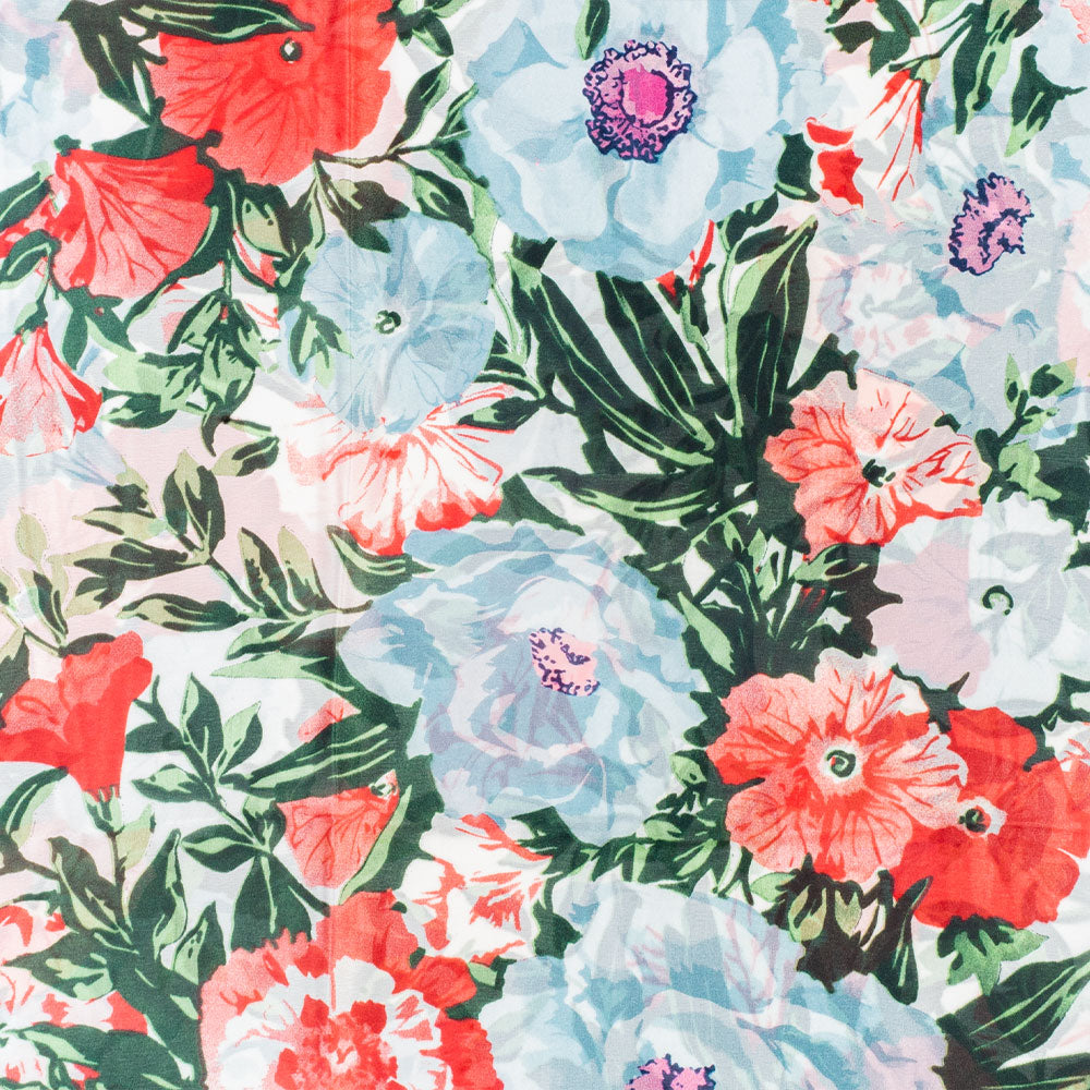 Eșarfă „Briza Orhideelor”, 85 x 180 cm, albă, 100% mătase vegană 4 