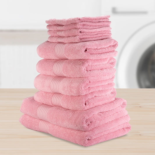 Set de Prosoape Extra Delicate 5 + 5 buc 100% Bumbac, ROZ DECHIS