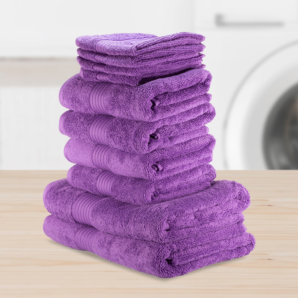 Set de prosoape 100% bumbac extra moale 5 + 5 bucăți, în culori vesele luminoase 60 