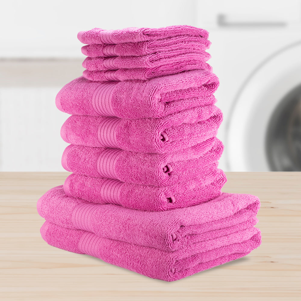 Set de prosoape 100% bumbac extra moale 5 + 5 bucăți, în culori vesele luminoase 21 