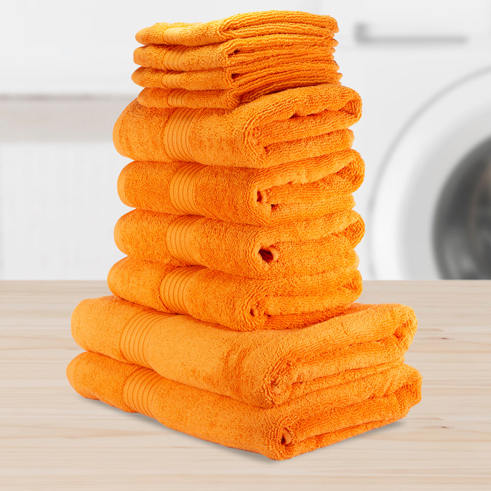 Set de prosoape 100% bumbac extra moale 5 + 5 bucăți, în culori vesele luminoase 58 