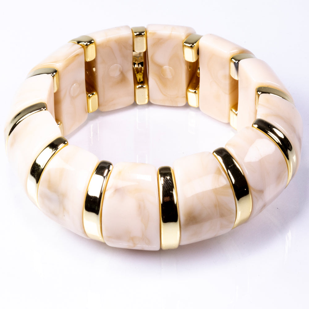 Brățară din Mărgele ( 53.7 grame ) cu Cristal Roz Emporia®
