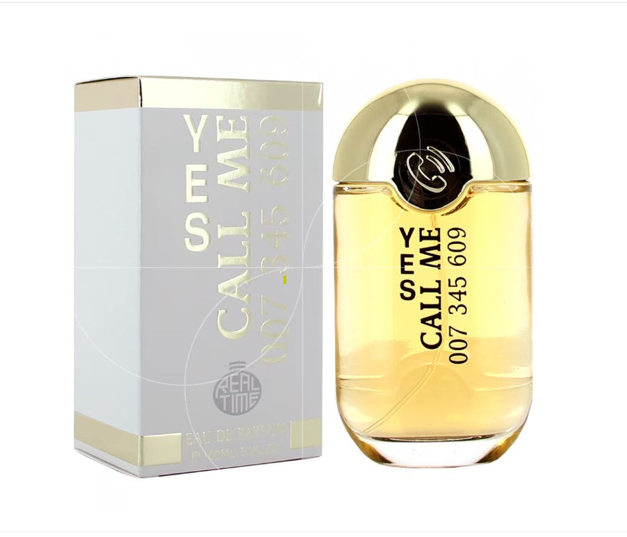 100ml Eau de Parfum Real Time Yes Call Me cu Arome Floral-Fructate și note dulci-orientale