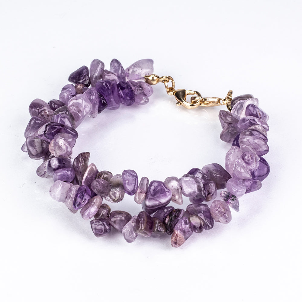 Ceas din Aliaj Placat cu Aur ( 170 grame ) cu Turcoaz și Ametist 537 Carate ( Brățară )