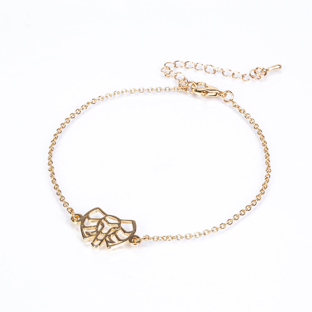 Set din Aliaj Placat cu Aur ( 6.5 grame ) ( Colier+Brățară ) 3 