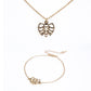 Set din Aliaj Placat cu Aur ( 6.5 grame ) ( Colier+Brățară )